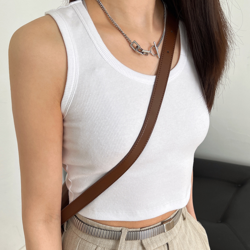 Women's Slim Fit Sleeveless Camisole - 2025 Summer Base Layer Top for Outerwear, Casual Chic Style