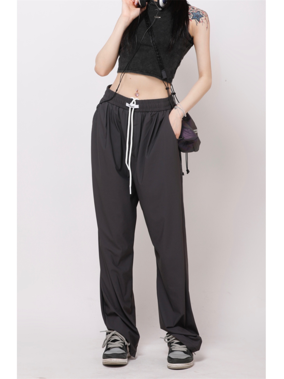 Women's Summer Dance Long Pants - Ultra-Thin Quick-Dry High-Waisted Straight-Leg Jazz Pants for Activewear Women's Summer Dance Long Pants - Ultra-Thin Quick-Dry High-Waisted Straight-Leg Jazz Pants for Activewear