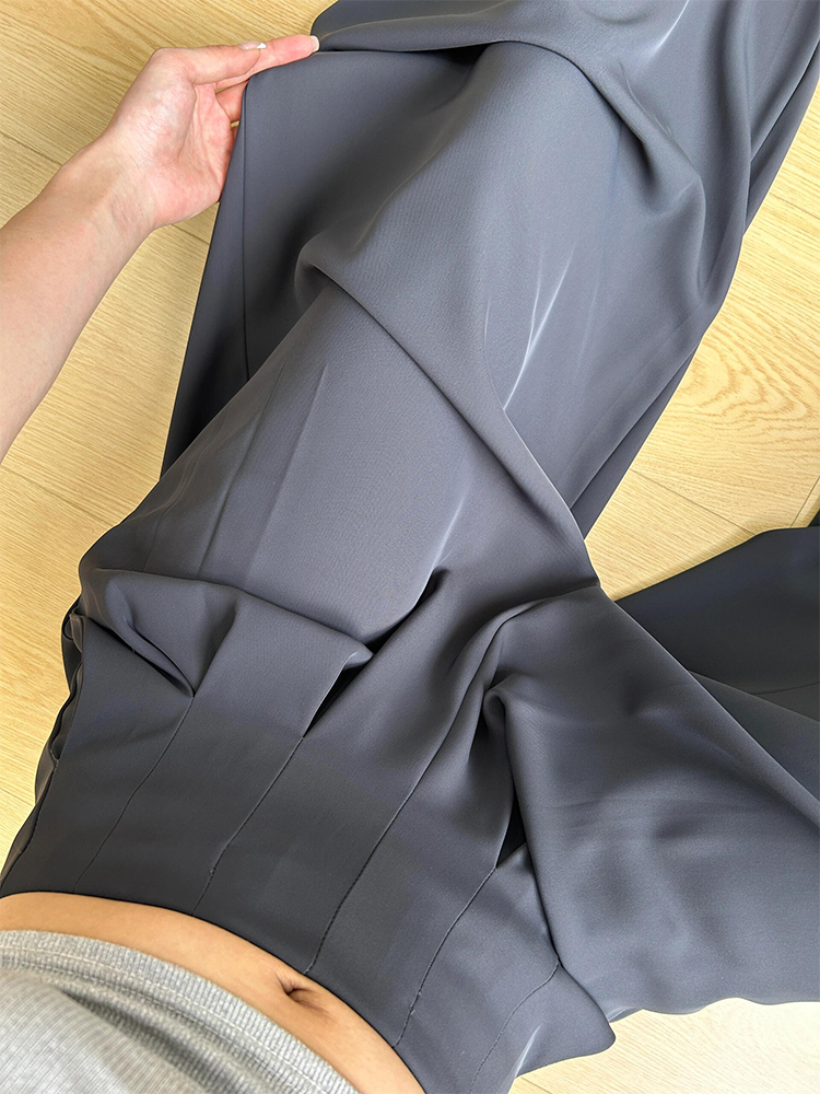 Women's Summer High-Waisted Wide-Leg Pants - Casual Loose Fit, Thin Draped Design for Effortless Style Women's Summer High-Waisted Wide-Leg Pants - Casual Loose Fit, Thin Draped Design for Effortless Style