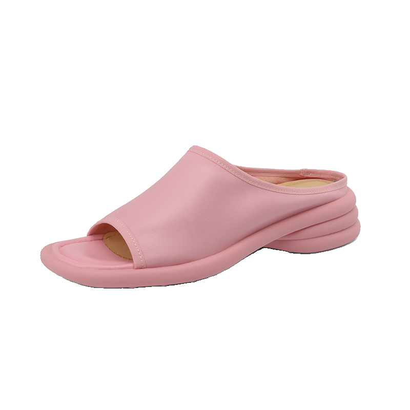 Women's Super Soft Sheepskin Open-Toe Chunky Heel Slide-On Sandals - Casual Summer 2025 Slippers Women's Super Soft Sheepskin Open-Toe Chunky Heel Slide-On Sandals - Casual Summer 2025 Slippers