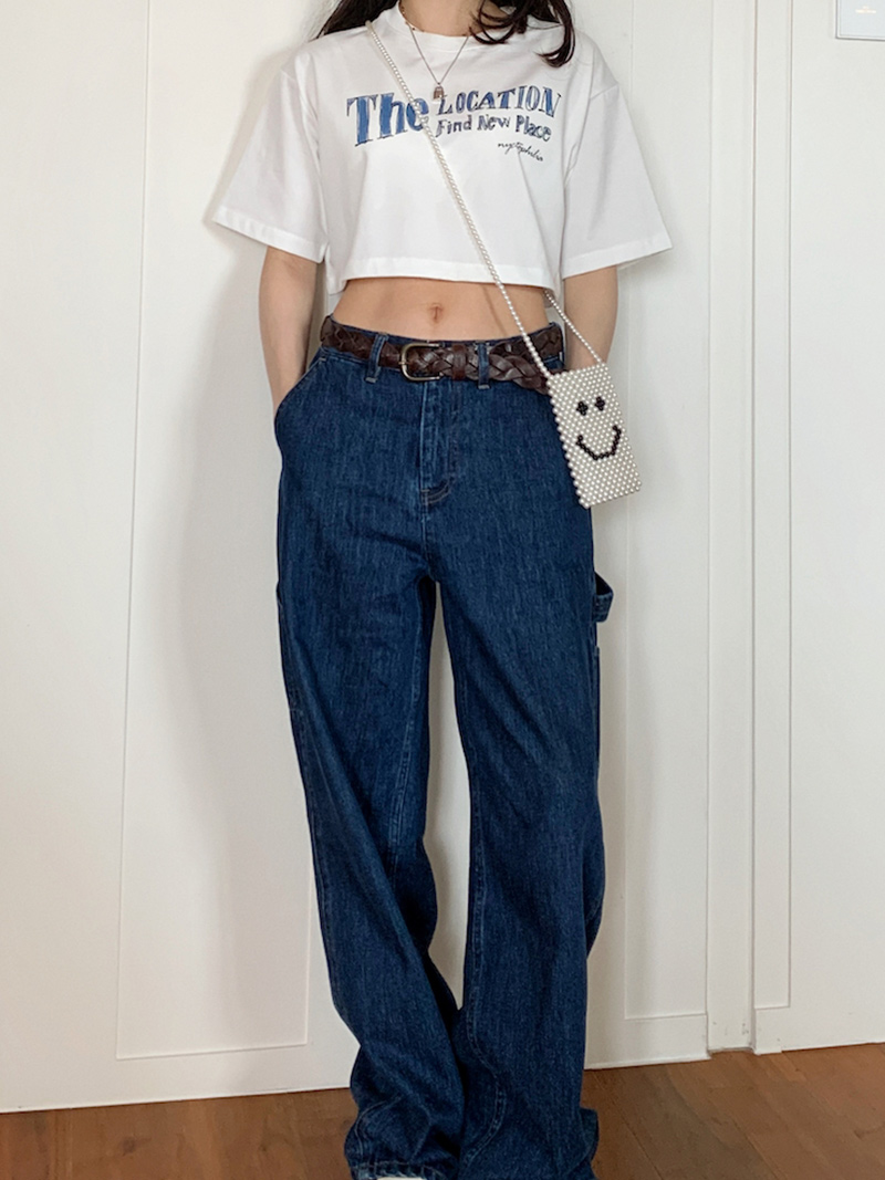 Women's White Printed Short Sleeve T-Shirt - Summer Slim Fit Top for Casual Wear