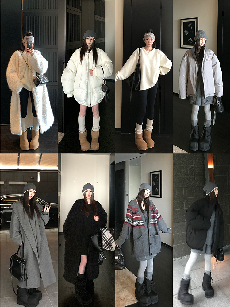 Wool Lazy Style Round Neck Soft Fluffy Rolled Hem Sweater and Knit Shorts Set for Women - Cozy 90s Inspired Loungewear Wool Lazy Style Round Neck Soft Fluffy Rolled Hem Sweater and Knit Shorts Set for Women - Cozy 90s Inspired Loungewear