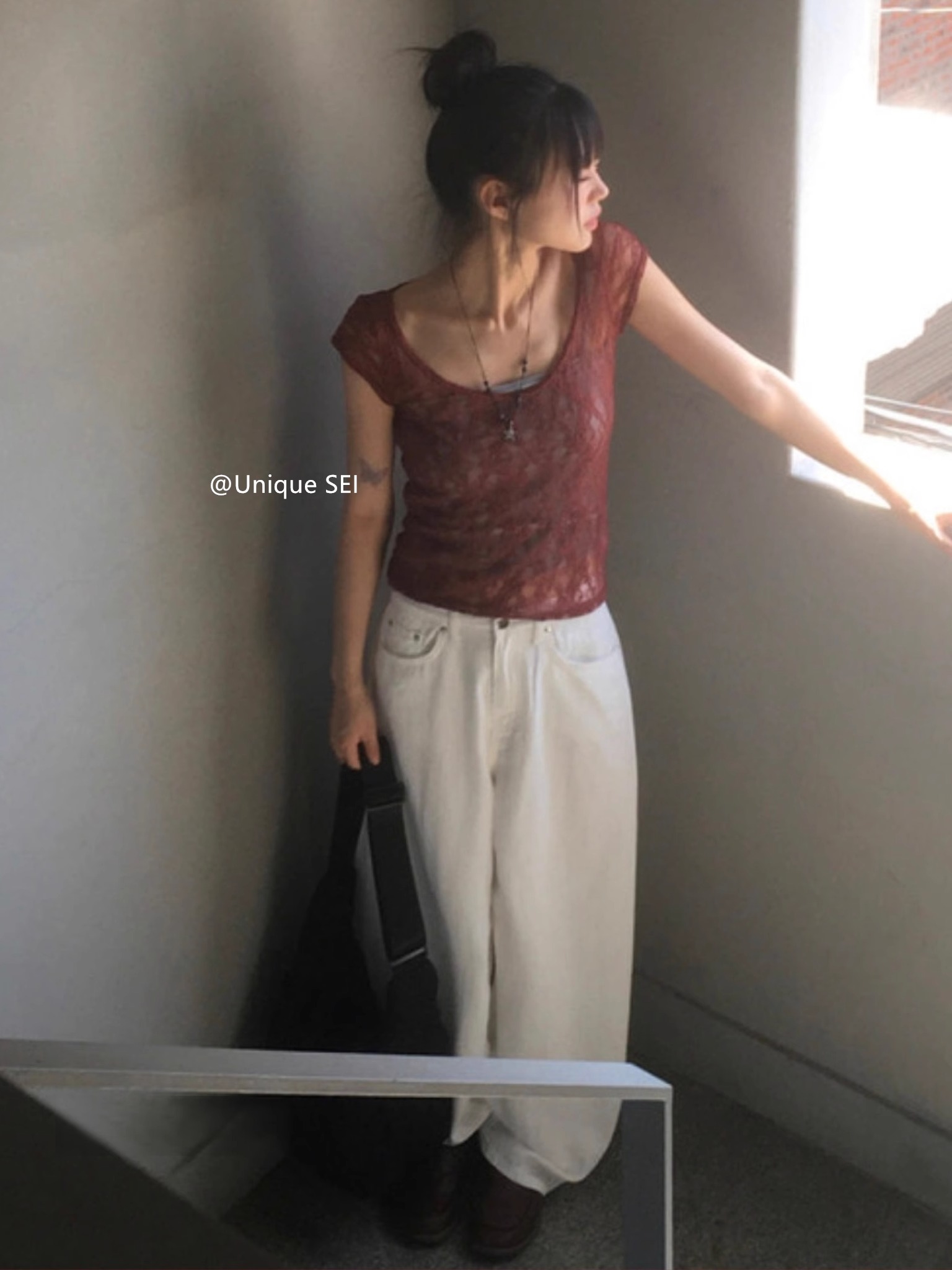 Y2K Dreamy Embroidered Wings Casual Slim-Fit White Denim Pants - Unique Street Style Versatile Bottoms Y2K Dreamy Embroidered Wings Casual Slim-Fit White Denim Pants - Unique Street Style Versatile Bottoms