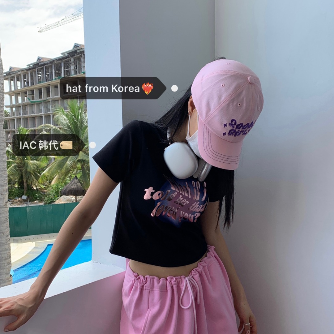 Y2K Embroidered Soft Top Duckbill Baseball Cap for Girls - Cute Korean Style 2000s Fashion Accessory
