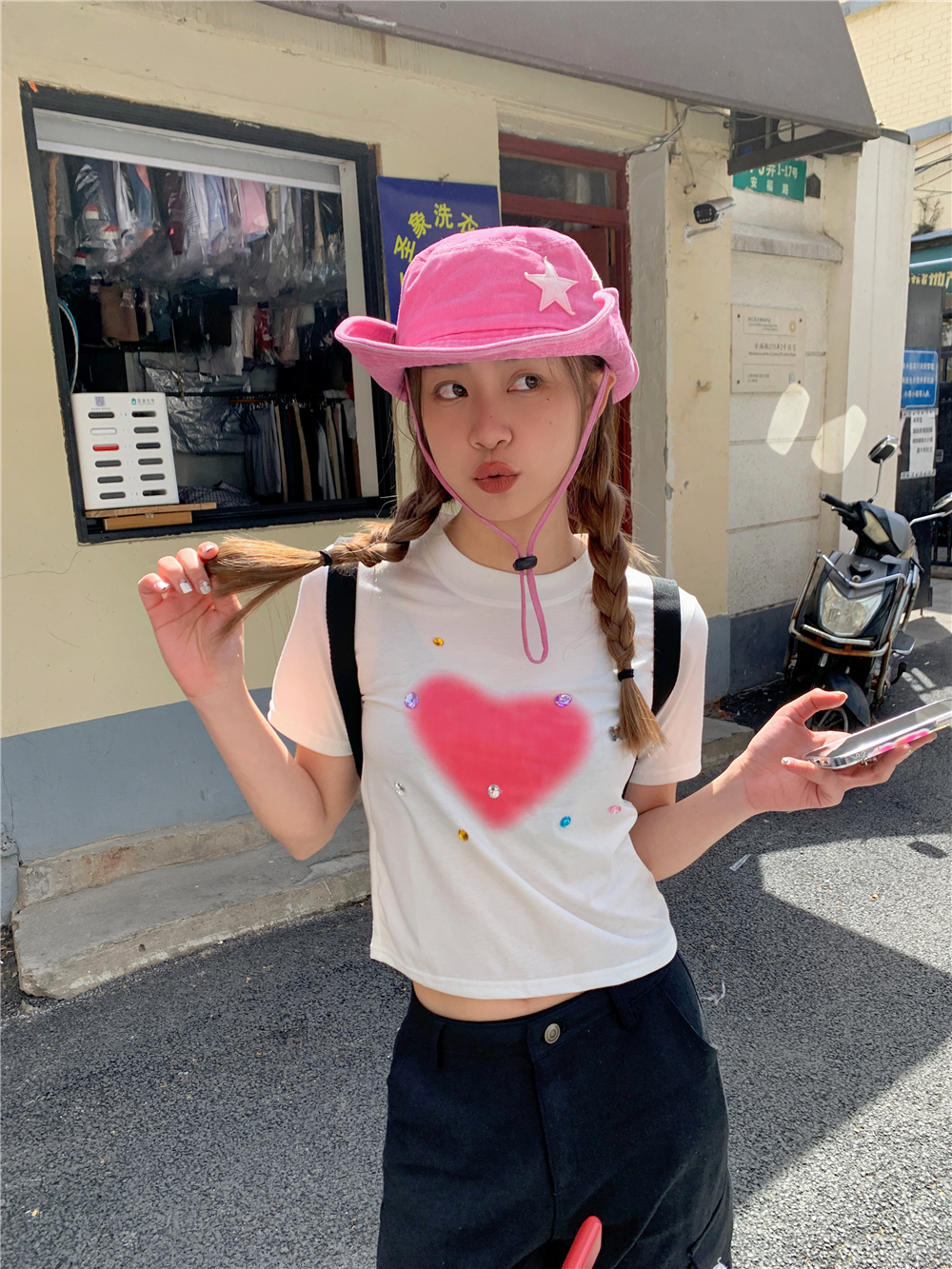 Y2K Pink Star Western Cowboy Hat | Wide Brim Summer Sunshade Fisherman Hat for Outdoor Camping Fashion Y2K Pink Star Western Cowboy Hat | Wide Brim Summer Sunshade Fisherman Hat for Outdoor Camping Fashion